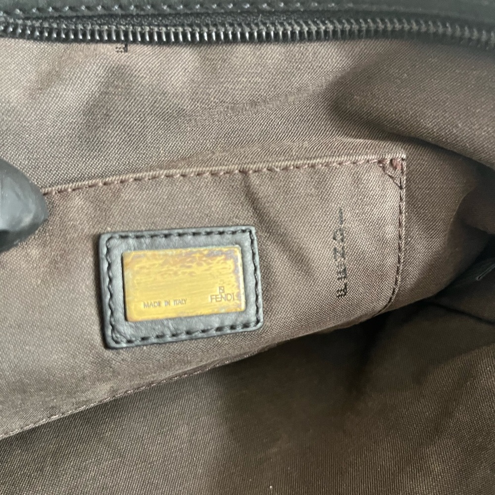 Fendi Black Tonal FF Jacquard Messenger Bag - Picture 3 of 16